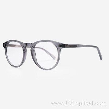 Round D-Frame Acetate Women And Men Optical Frames